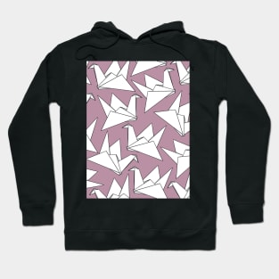 Origami Crane Pink Hoodie